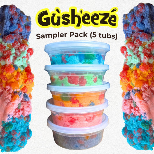 Candeeze Gusheeze Sampler Pack (5 Tubs)