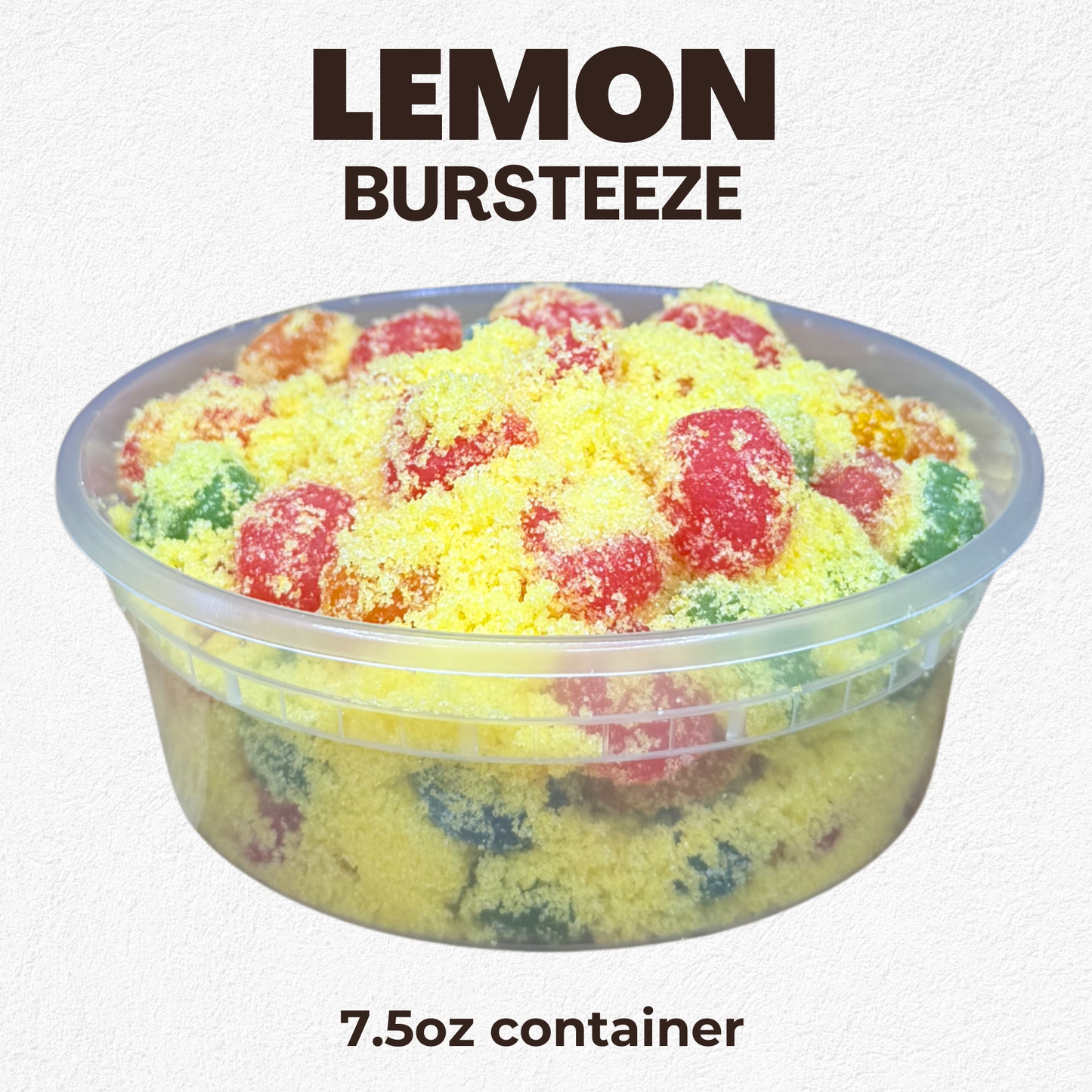 Candeeze Bursteeze Fruity Sampler Pack (5 Tubs) - TikTok Trending Candy - Blue Raz Mango Watermelon Green Apple Lemon Flavors - Sour Candy