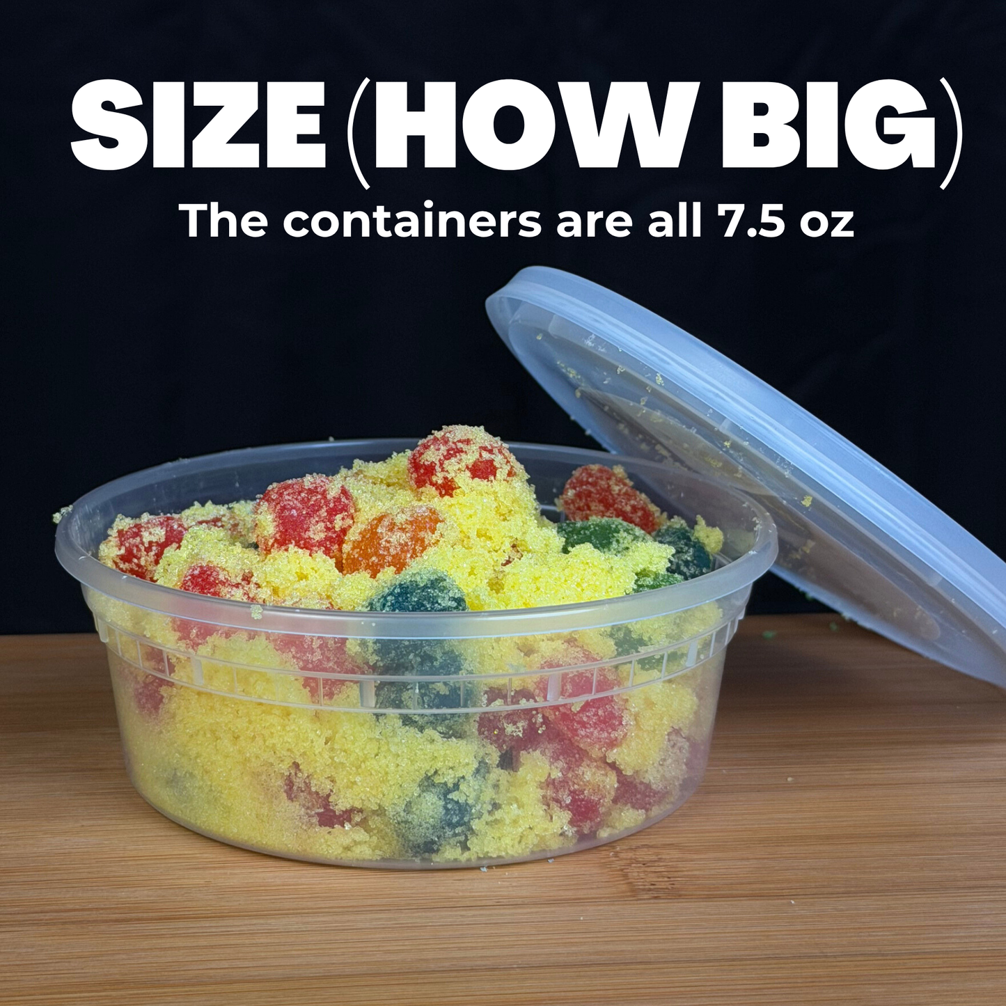 Candeeze Bursteeze Fruity Sampler Pack (5 Tubs) - TikTok Trending Candy - Blue Raz Mango Watermelon Green Apple Lemon Flavors - Sour Candy