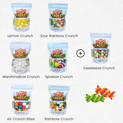 Freeze Dried Candy 7 Pack Sampler – Viral Crunchy Candy Bundle